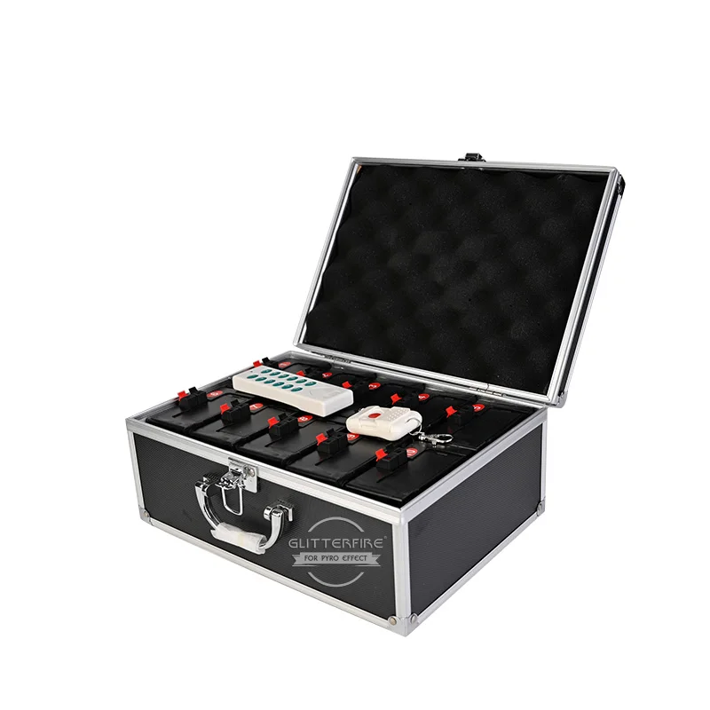 D10 10 Cue Wireless Remote Control Cold Stage Fountain Fireworks Equipment Electric Pyrotechnic Igniters Firing System Fireworks
