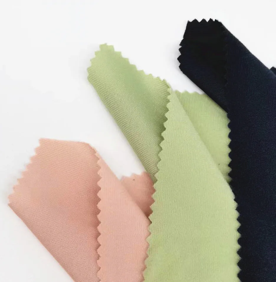 High Quality Tricot Fabric 100% Polyester Loop Velvet Brushed Warp Knitted Fabric
