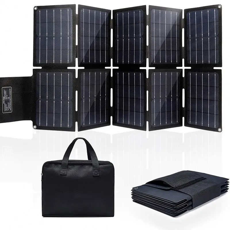 60W 50W 40W 2 USB 5V 18V 24V DC Usb output portable outdoor system solar panels Charger for camping For Portable Power Station
