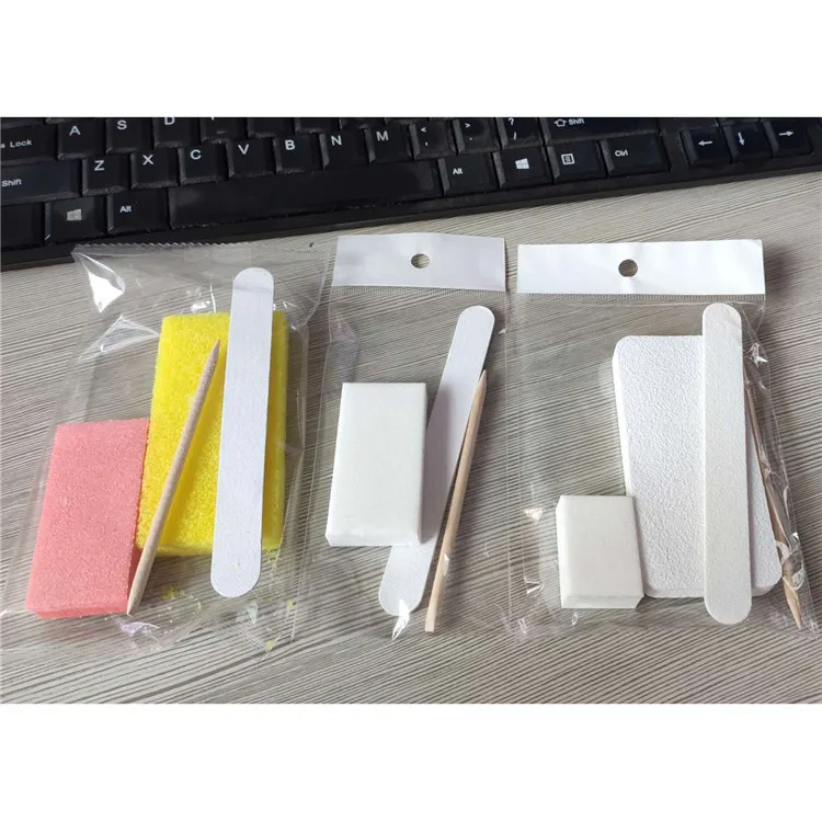 High Quality Professional 4 in 1 Nail Tools Disposable EVA Mini Nail File And Buffer With Private LOGO