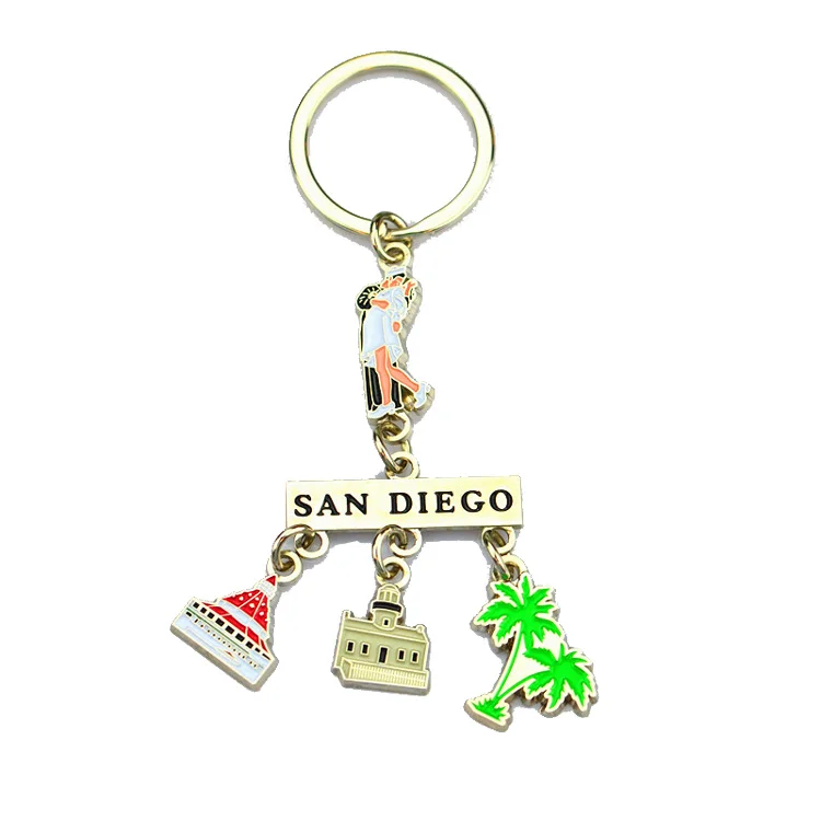 Wholesale Metal Personal Sublimation Keychain Craft Custom Design Logo Funny Gifts Key
