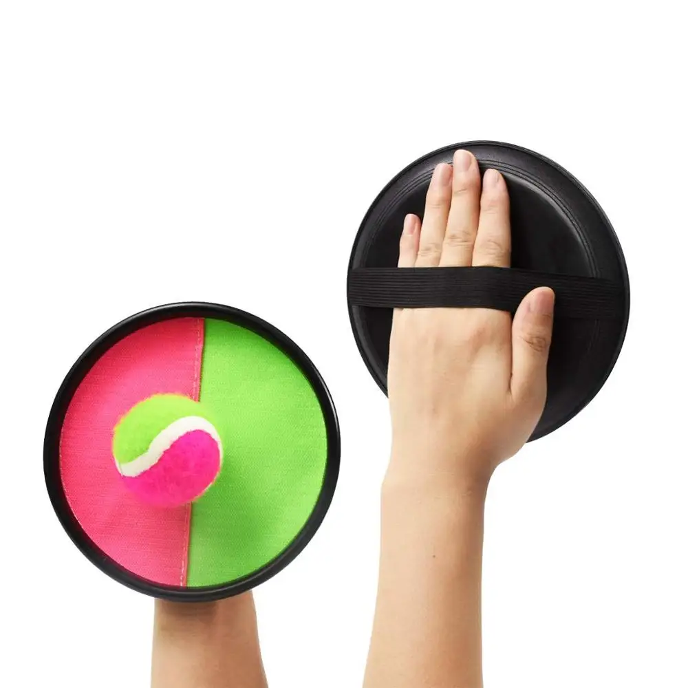 wholesale Paddle Toss and Catch Ball Set-8 Inch Disc Paddle Catch Games Toy for Kids/Adult