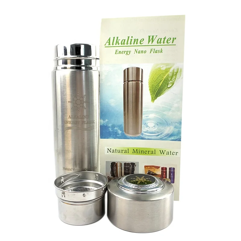 400ml Nano Alkaline Energy Ionizer Filter Flask Water Bottle Cup Booster Health Energy Cup