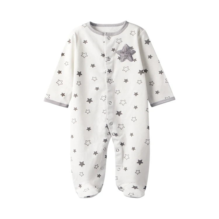Wholesale new born baby clothes romper infant & toddler footed pajamas