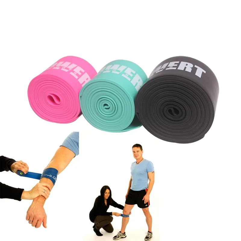 Custom recovery floss stretch loop resistance band material set of 3 single suit carry bag Compression Muscle Recovery Bands