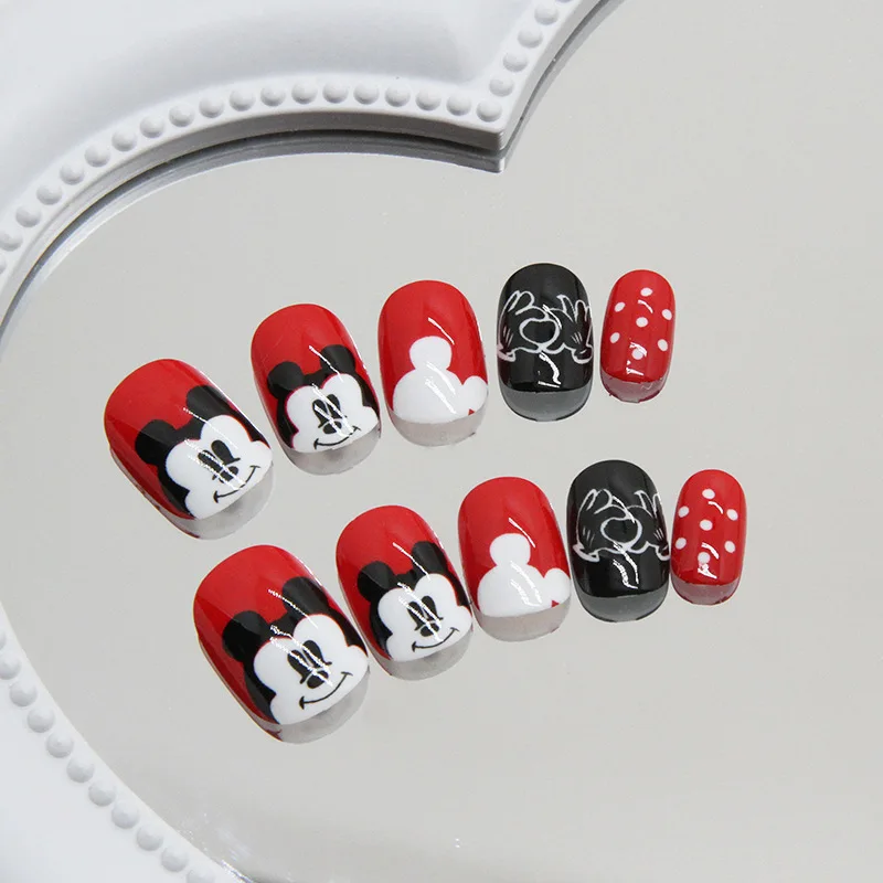 Manufacturer Lowest Price10pcs 3D handmade French Tip Nails wholesale elegant Coffin Artificial Fingernails Press on nails