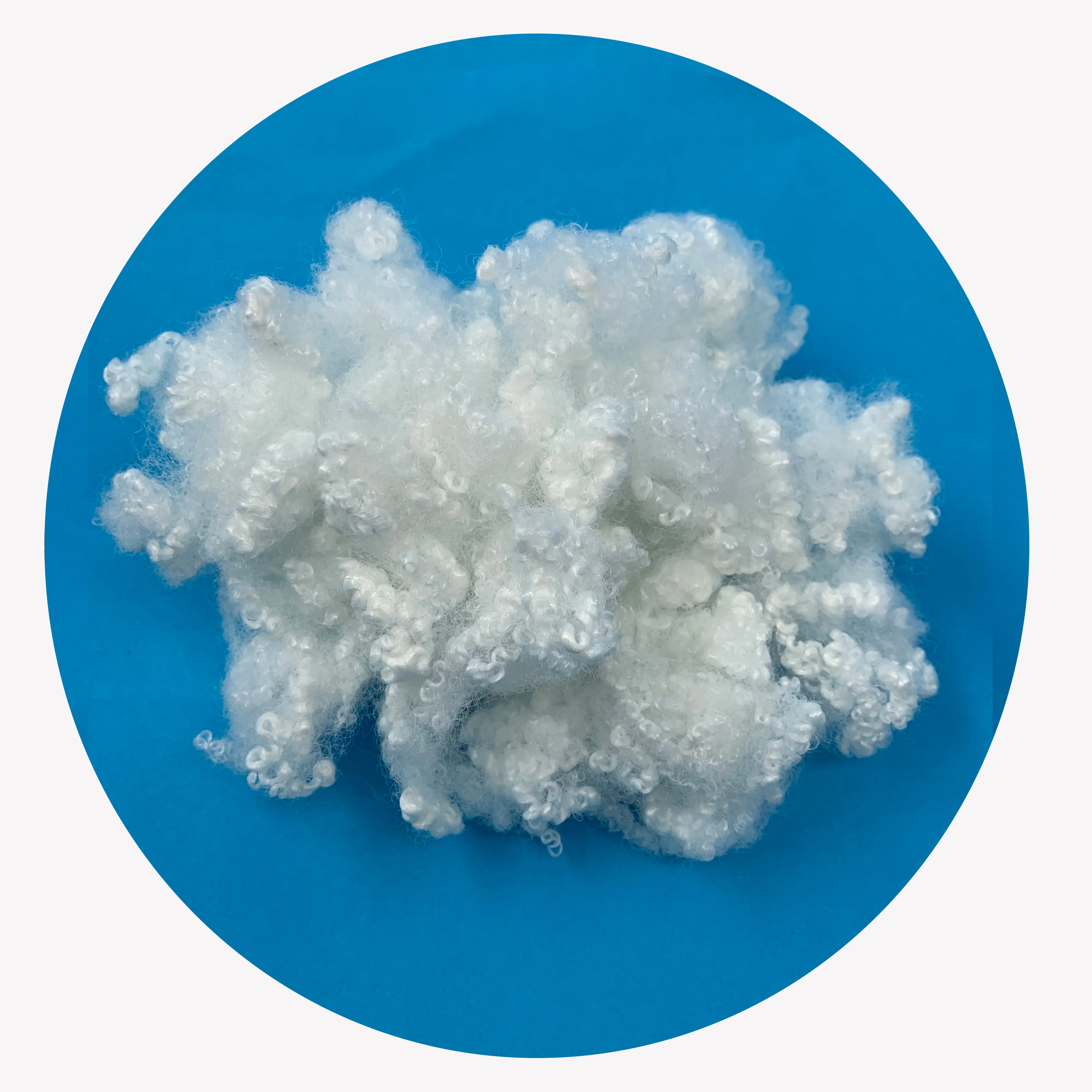 polyester fiber 7d 32mm hot sale hcs fibra siliconada