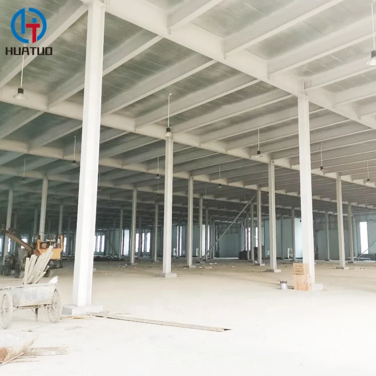 1000 Square Meter Prefabricated Ready Made Steel Structure Warehouse Building For Food Factory