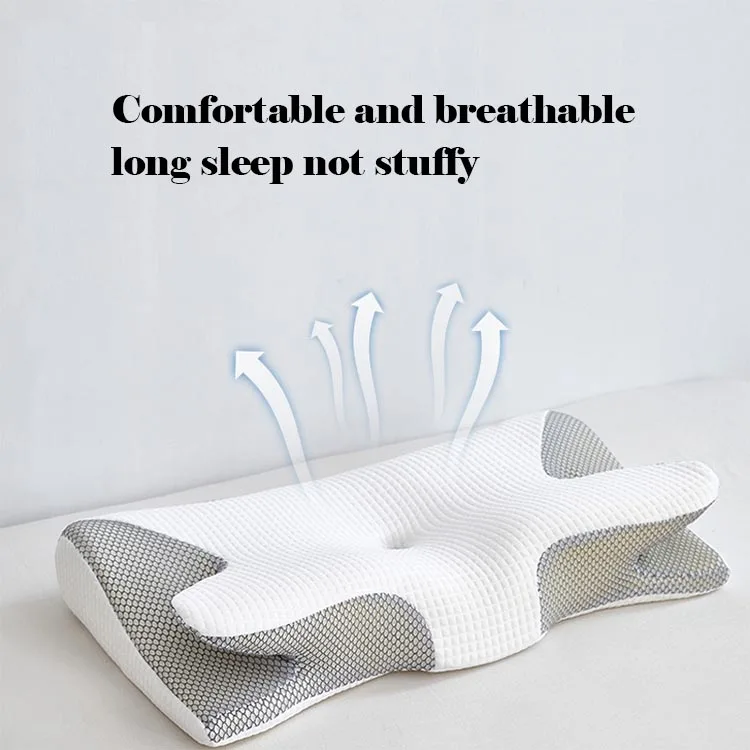 Ergonomic Cervical Pillow Neck Care Memory Foam Single Sleep Aid Side Sleeping Pack Traction Spine Pillow