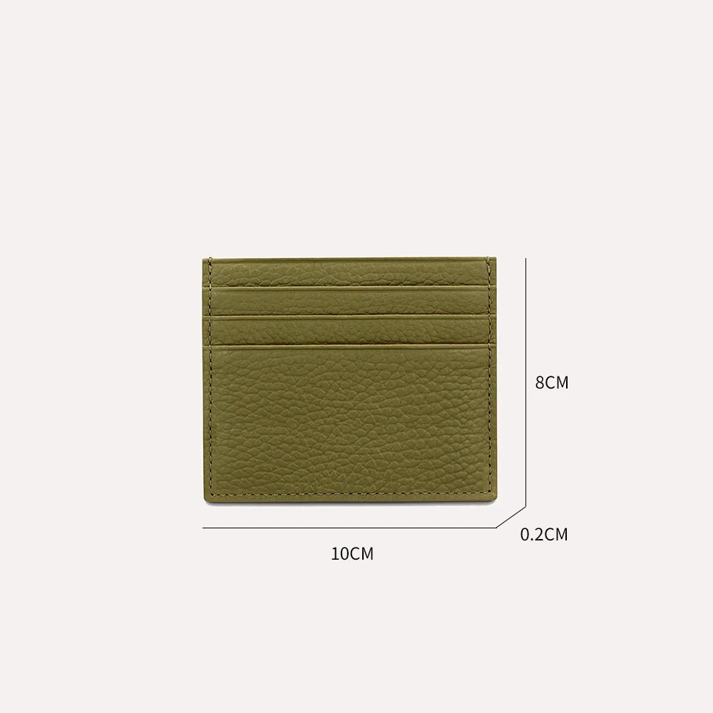 Low MOQ Factory Custom Made Hot Sale Durable Nice Handmade Wallet Portable Nice Quality Leather Card Holders