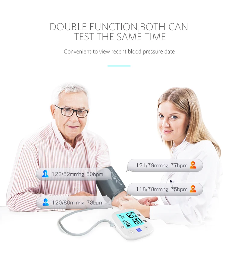 High Blood Pressure Medicine Sphygmomanometer  Digital Electronic Upper Arm Tensiometre Bp Monitor Blood Pressure Monitor