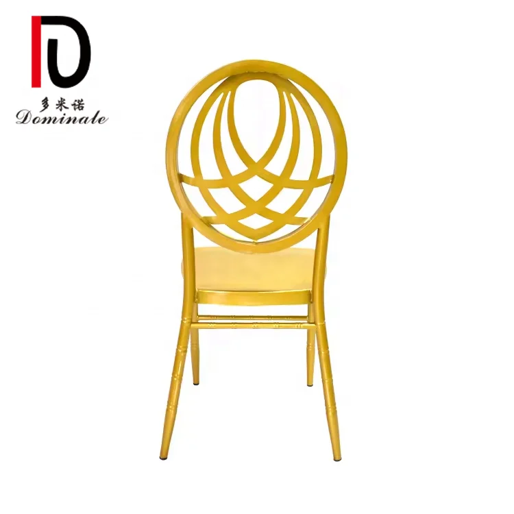Wholesale Customized Gold Iron Globe Back Flowers Wedding Hotel Rental Chairs