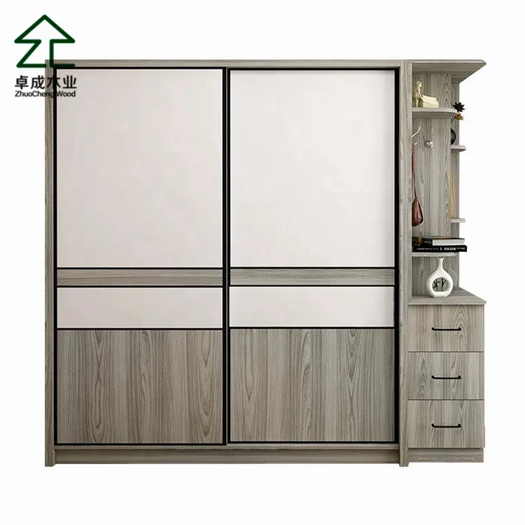 2 Door Wooden Almirah Designs Wardrobe Interior Design Hdf Bedroom 3 Modern Furniture Designer Dressing Table Room