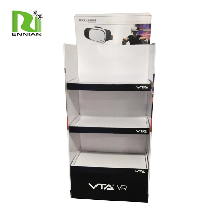 Инновационный гофрированный стеллаж для очков VR, картонный стеллаж для солнцезащитных очков, напольный Стеллаж с полкой