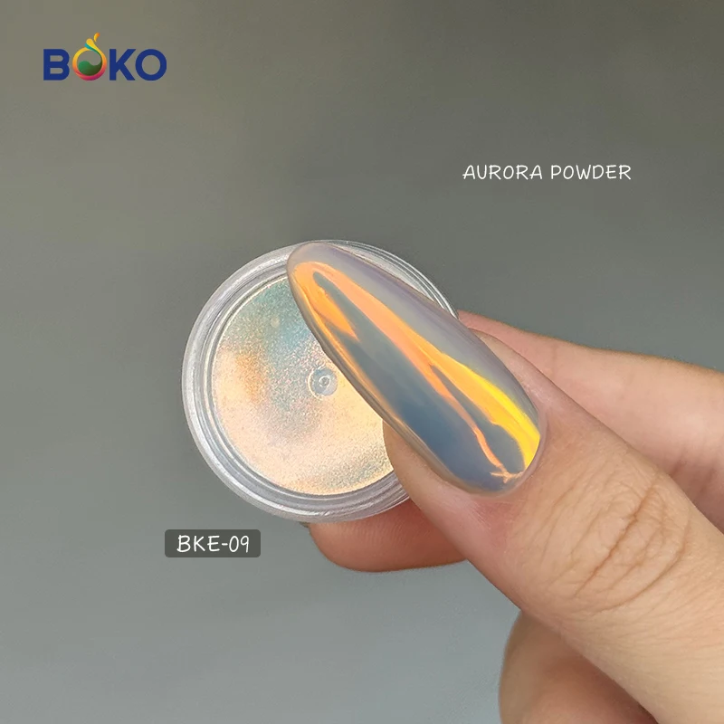 BOKO Wholesale Aurora Effect Glitter Powder BKE Retro Style Manicure Mirror Chrome Pigment For Nail Art