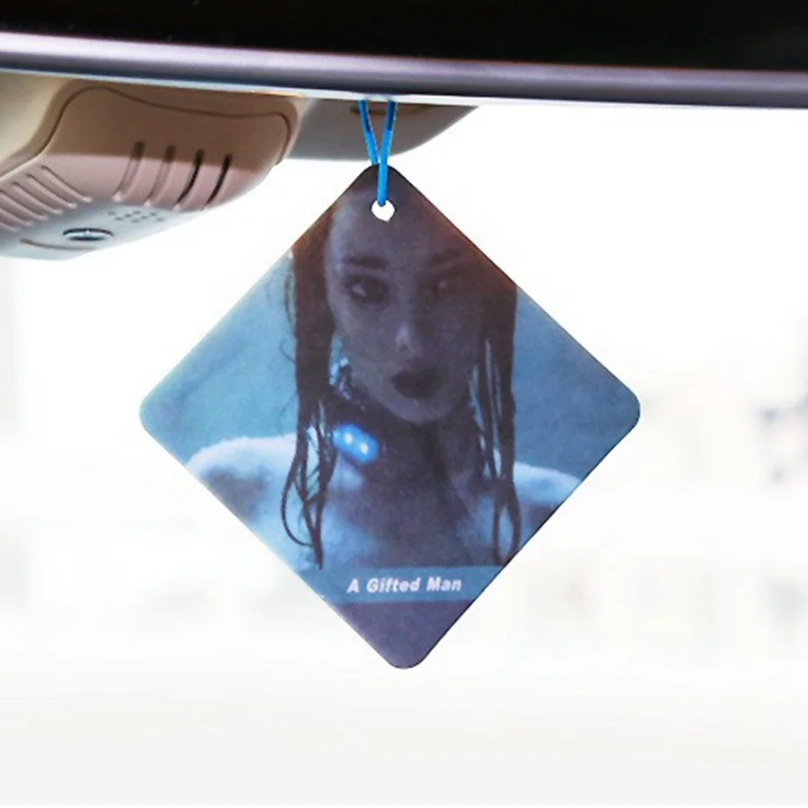 custom printing absorbent paper car air freshener and hanging perfume cards for promotion gifts