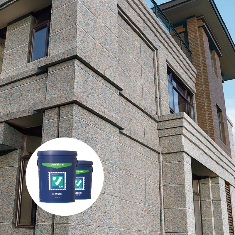 Wanlei Hot Sale Exterior Decorative Rock Wall Texture Faux Stone Paint