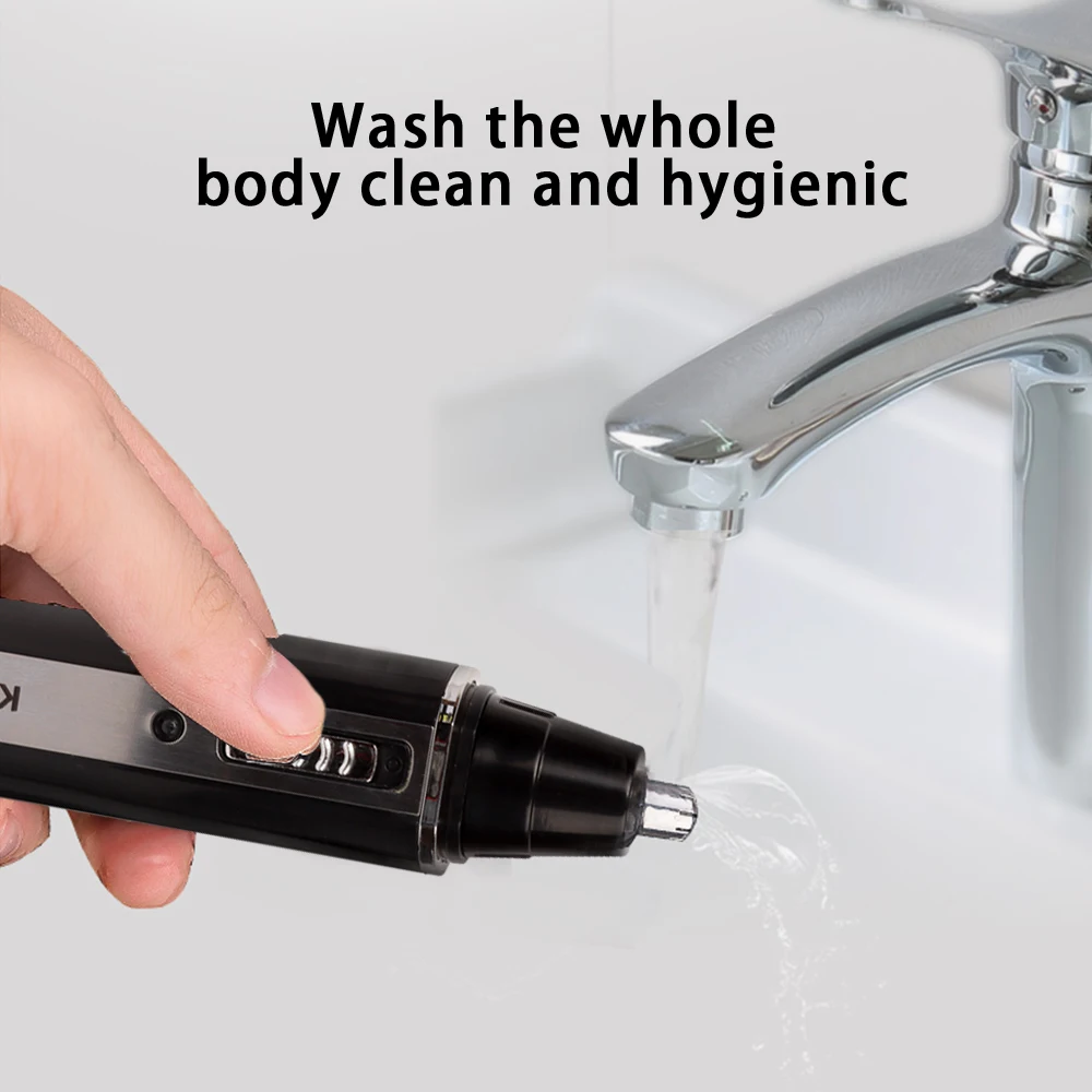 Kemei-6630 4 в 1 триммер для носа и бороды, триммер для бровей, перезаряжаемый электрический триммер для носа, машинка для стрижки волос