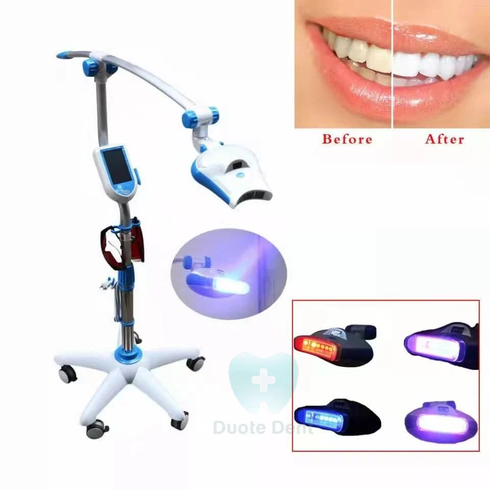 3 color Dental chair Rotation Arm Portable Laser bleach Bleaching Light  LED Teeth Whitening  lamp machine