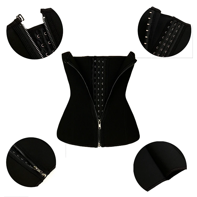 2020 New Neoprene Slimming Body Shaper Waist Trainer Corset with Zipper abdominal belt for weight loss
