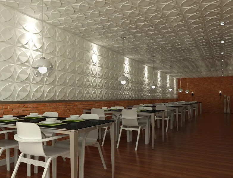 2020 wall art decor modern pvc ceiling wall panel 3d for reception