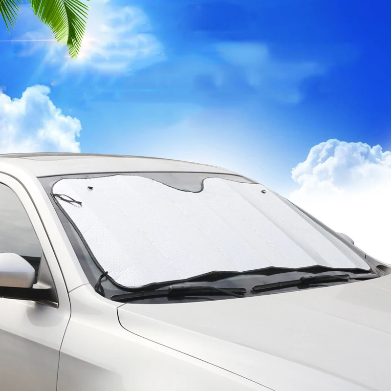 Hot Sale Car Windshield Sunshade Umbrella PE Car Front Windshield Sun Visor Uv Protection With Sucker