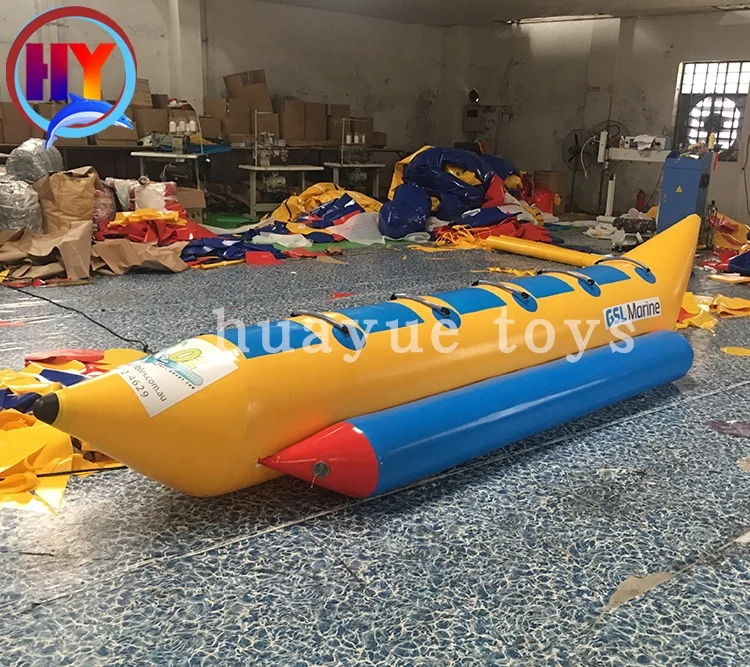 Custom Size Crazy Toys Inflatable Tube PVC Tarpaulin Water Sports Inflatable Banana Boat for Sales factory water toys