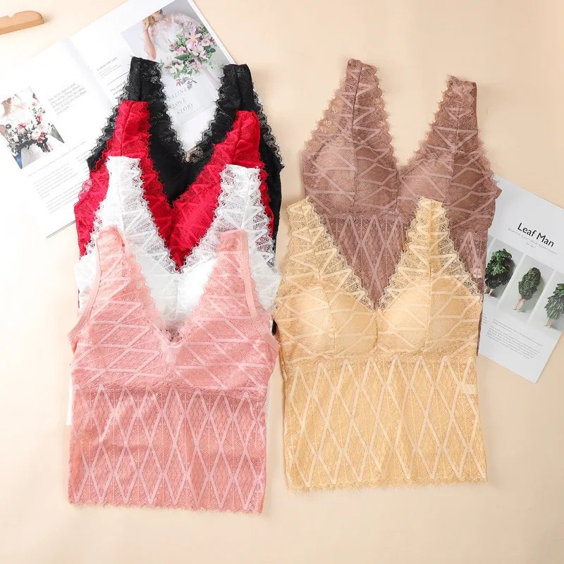 Новейший Топ boob со съемными мягкими бретелями без стального кольца, кружевной бюстгальтер с красивой спинкой, бюстгальтер с подкладкой, женские топы на бретельках