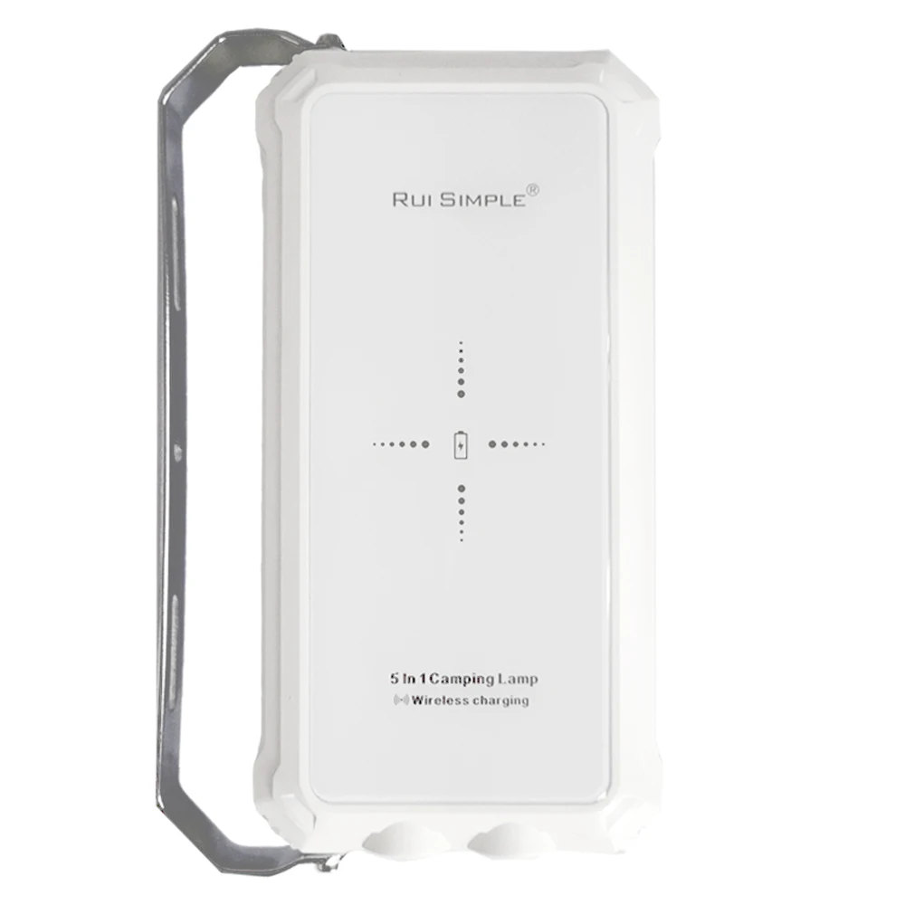 Dual USB charging ports 5500LM Portable Outdoor LED camping tent lamp 20000 mAh Fast Chargeable camping light led flashlight