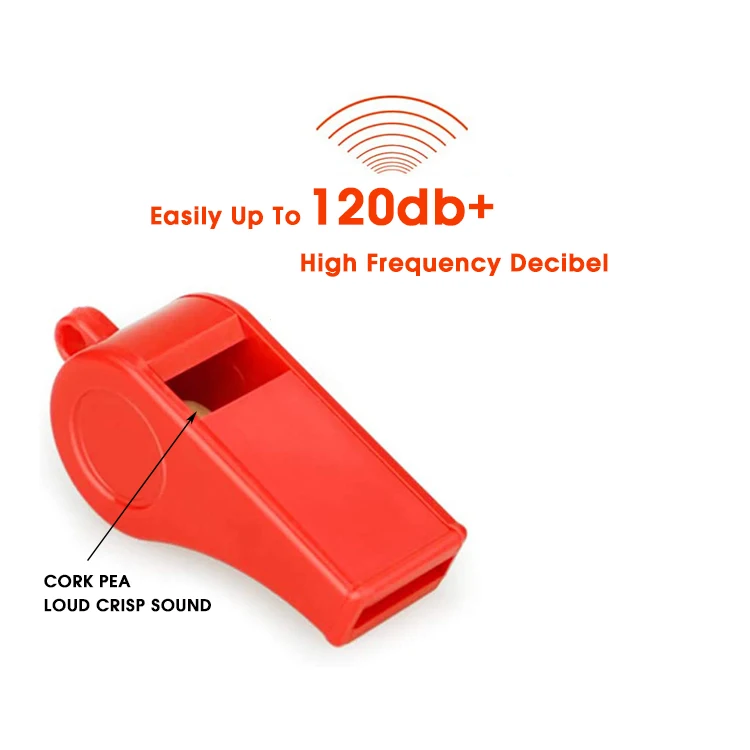 Emergency Safety Plastic Lanyard Survival Whistle