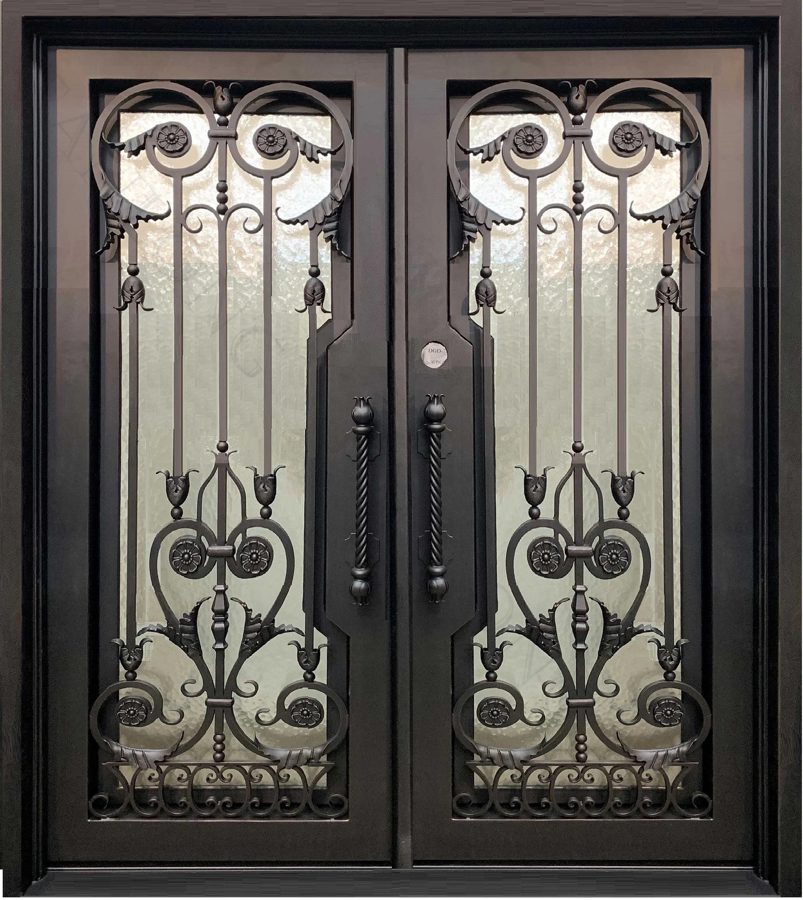 Front entry design iron door exterior cast iron door modern wrought iron Security door