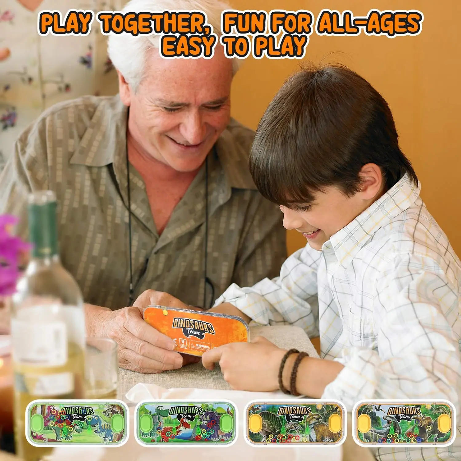 New Style Handheld kids ring toss Water Game Toys Dinosaur Unicorn Educational Toys Water Ring Hand Game