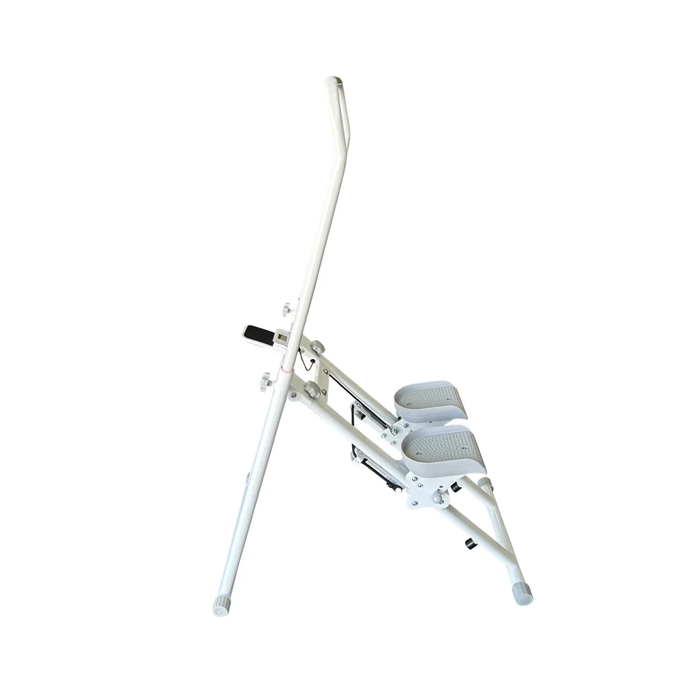 Folding Gym Mini Stepper Climbing Bike Machine with Adjustable Handle and Pedals for Home Fitness Exercise Workout Stair Stepper
