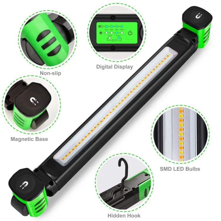 10 Вт 1000LM две пары COB Power Bank USB Перезаряжаемый рабочий Аварийный Рабочий свет для ремонта автомобиля завод Поддержка OEM и ODM