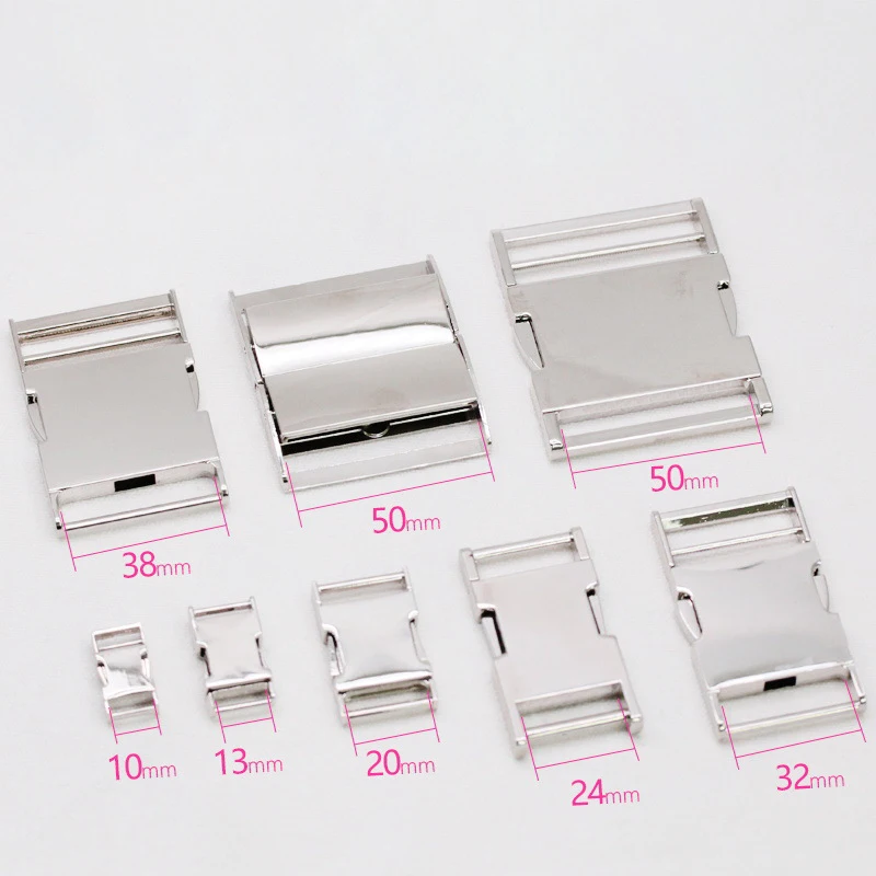 Hot Selling 10-50mm Handbag Hardware Bag Webbing Metal Buckle Backpack Strap Quick Release Buckle