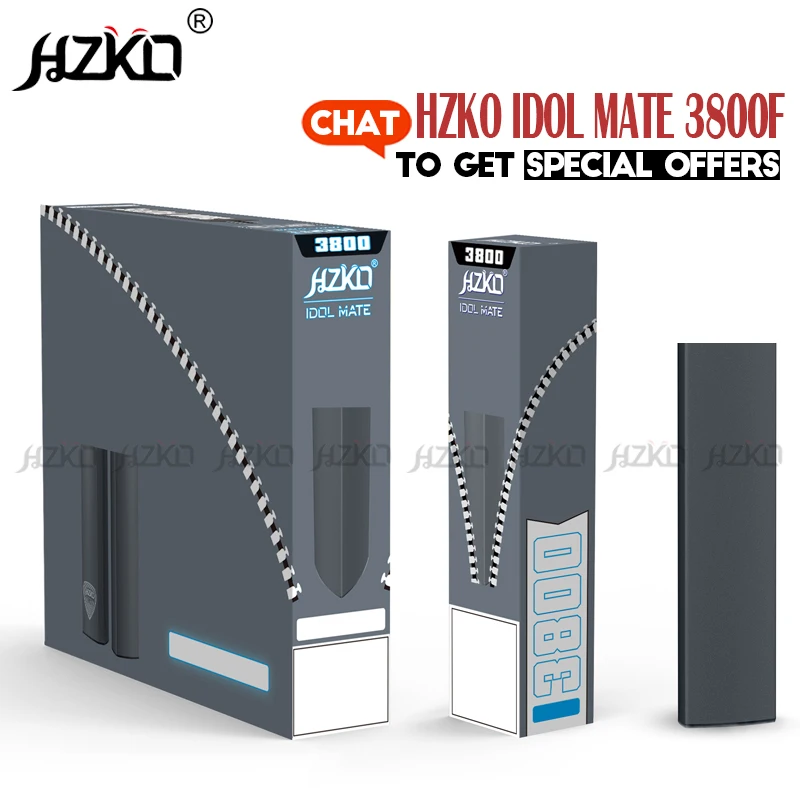 Новое поступление, Лидер продаж 100% оригинальный HZKO IDOL MATE 3800F разные цвета Boz Быстрая доставка VS Max Cuvie Plus XXL King