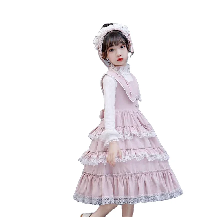
Beautiful Kawaii Anime Cosplay Lolita Dresses Costume With Hair Band 