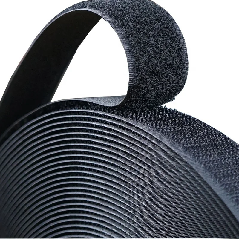 25mm 38mm 50mm 75mm 100mm Hook and Loop Tape Male and Female Reusable Wellcroes Tape Nylon Polyester material for Jackets