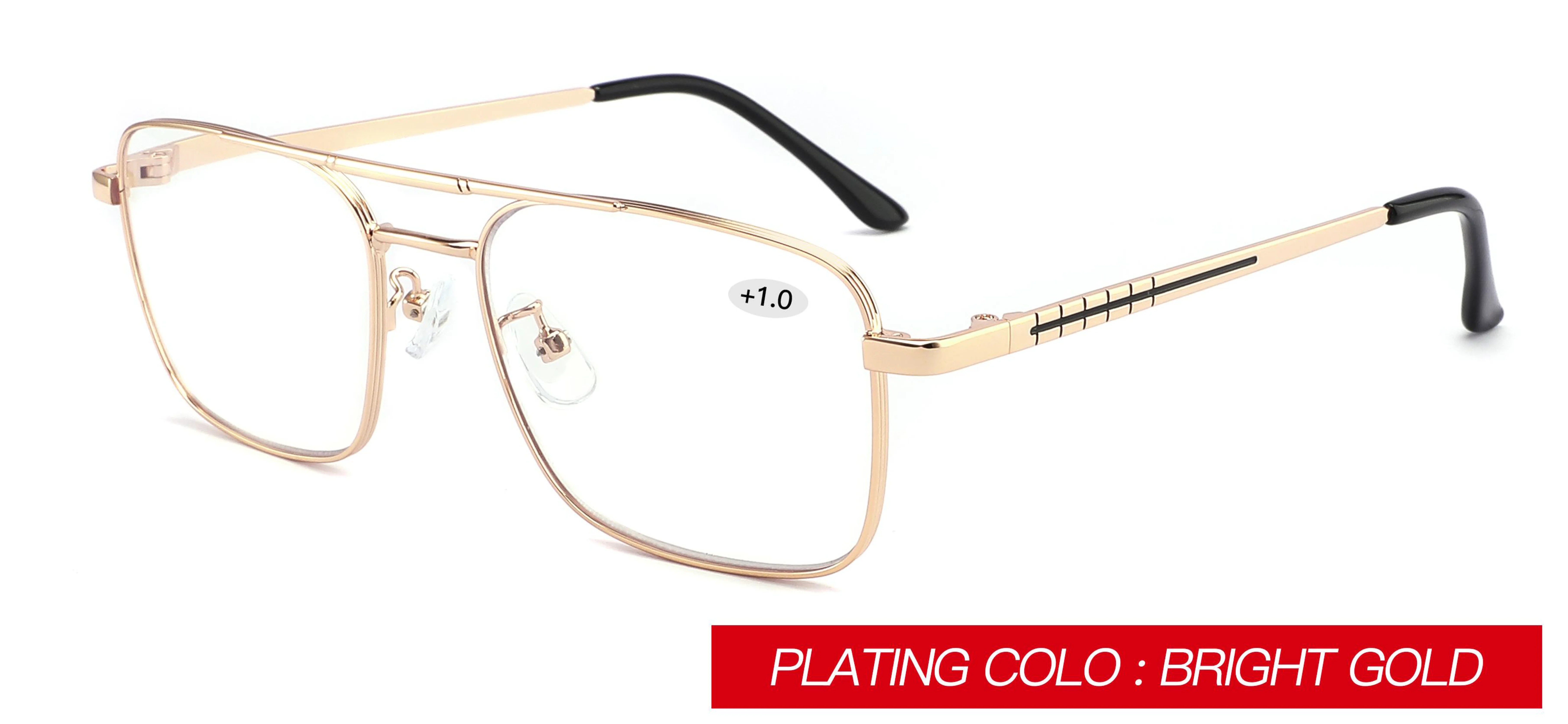 Reading eye Glass Ready Stock Fashion Anti-blue light Reading Optical metal Glass Frame For Sale