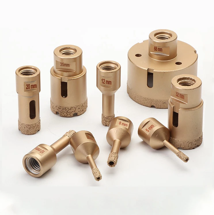 Diamond core drill bit 18 mm-120mm dry vacuum brazed drill bit for rock