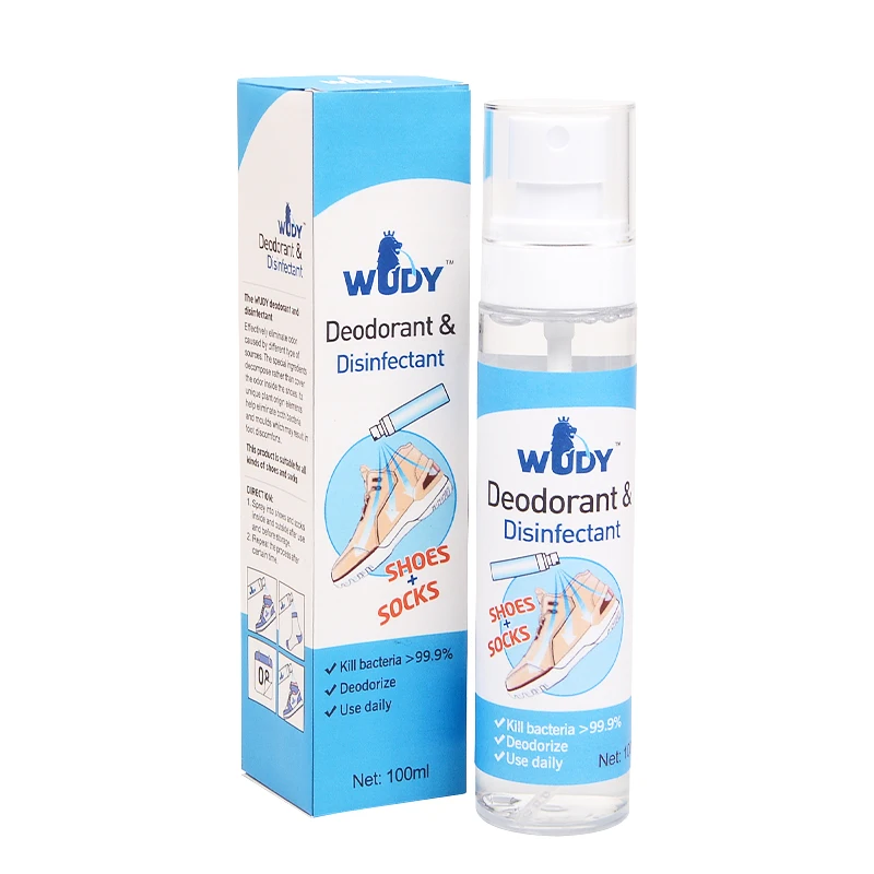 New arrival shoe leather deodorant odor organic deodorizer foot sterilization spray remove odor for socks, shoes, cabinets