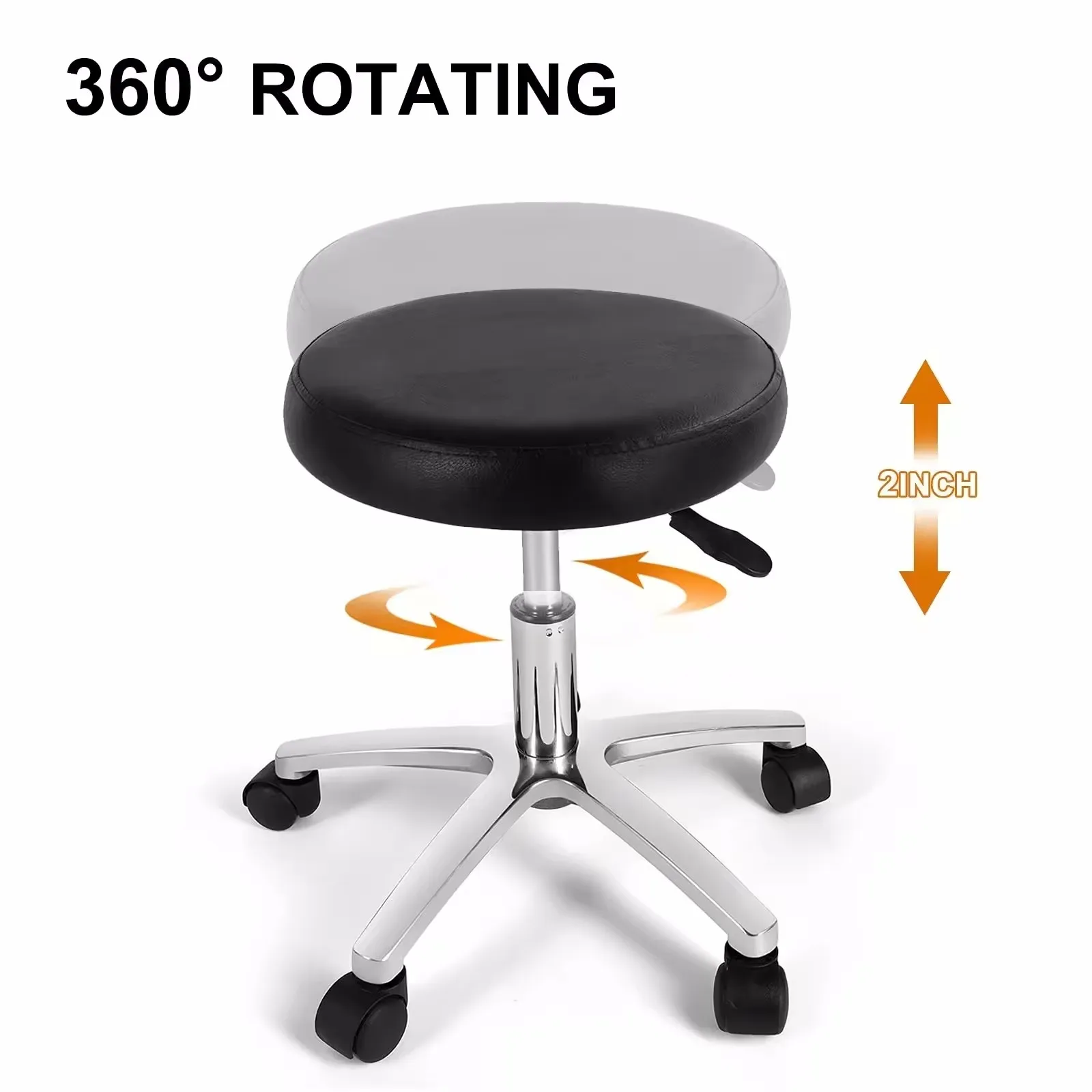 Black pedicure Chair with Rotating stool Hot Nail spa chair with massage bowl Durable barbershop equipment for sale