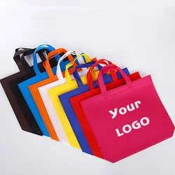 Factory price wholesale and retail promotion Custom LOGO reusable advertising tote bag non-woven eco friendly shopping bag