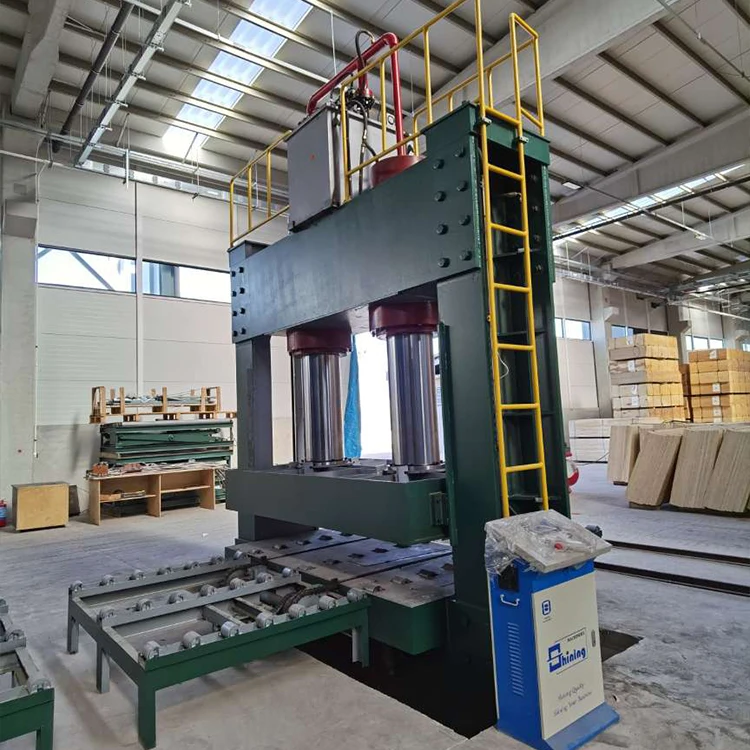 Shining hydraulic cold press from the bottom up veneer machine for veneer