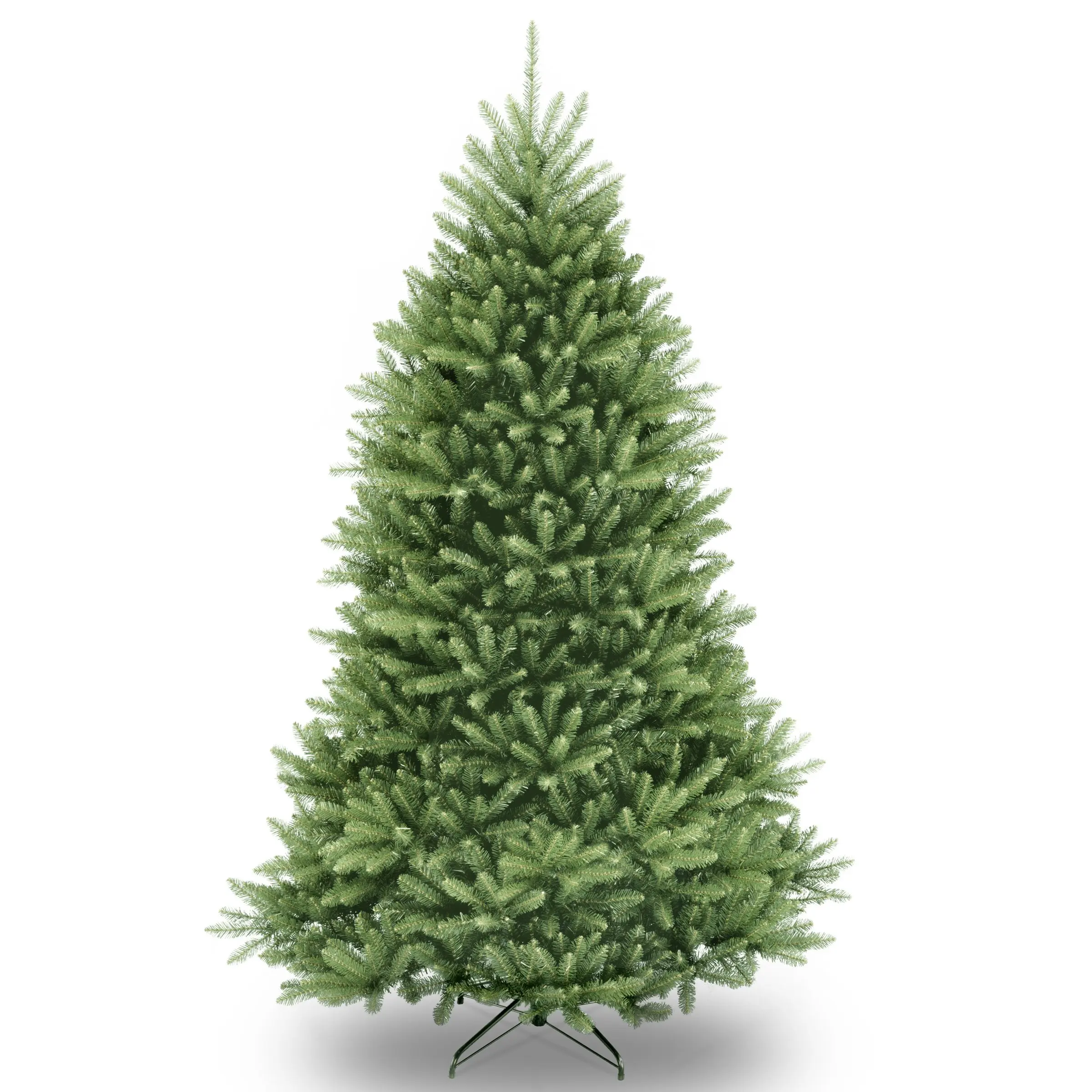 PVC Artificial Full Christmas Tree Green Spruce Green Reusable Encrypted Xmas Tree Includes Stand 6ft to 14ft