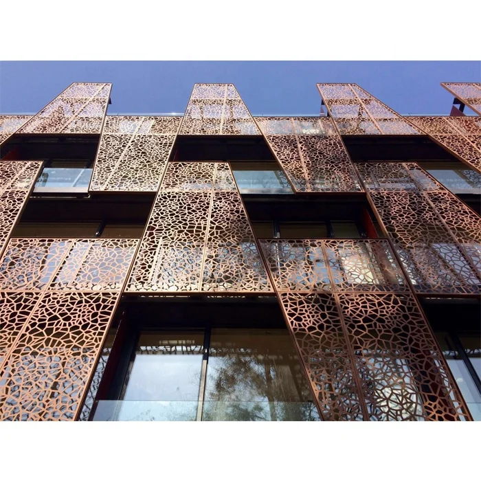 Cladding Wall Material Architectural Laser Cut Aluminum Perforated Metal Panel for Residential Building Facade