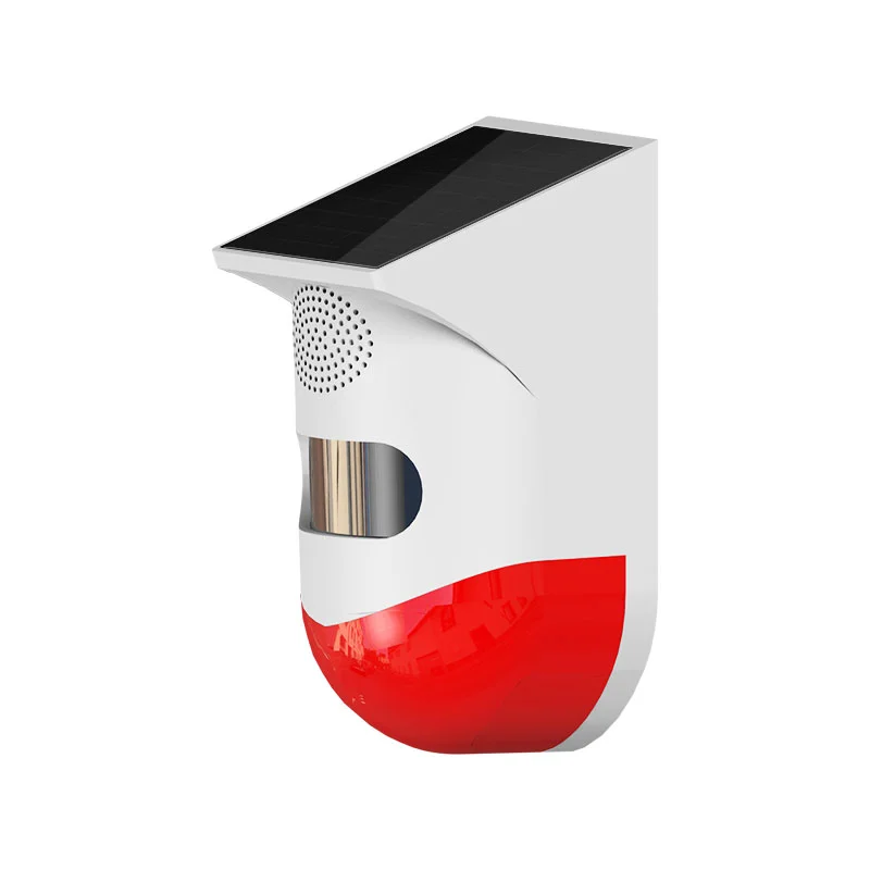 Tuya WiFi Motion Sensor Solar Powered Wireless Infrared Motion Sensor Detector Strobe Siren 120dB Alarm Waterproof PIR Sensor