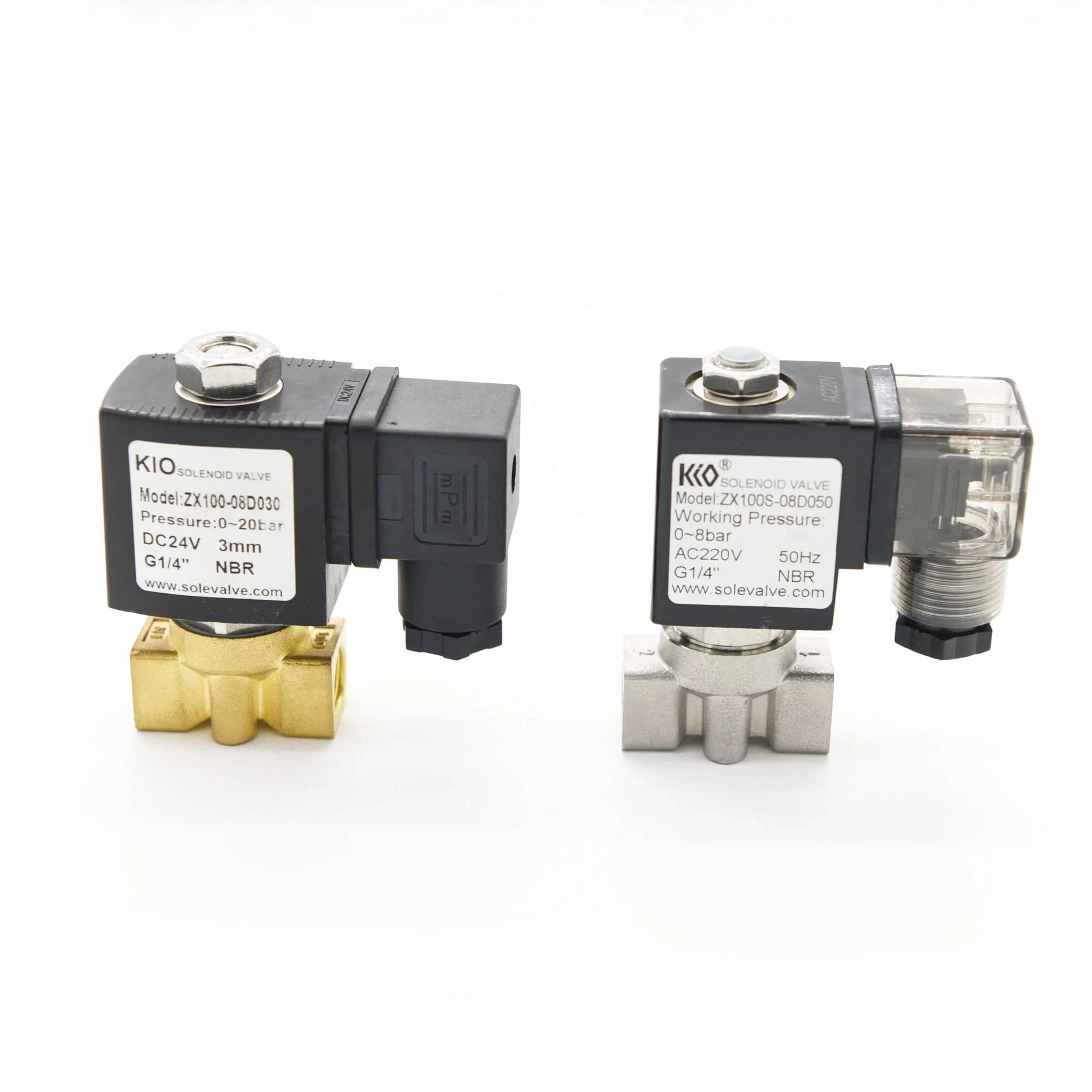 AC220V 2.5MM  NBR  Two-position two-way solenoid valve 1/8 interface solenoid valve