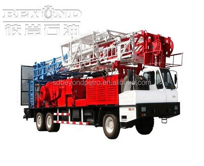 Oilfield Xj150 Xj250 Xj350 Xj450 Xj550 Xj650 Oil Well Truck mounted drilling rig &Workover Rig for oil drilling