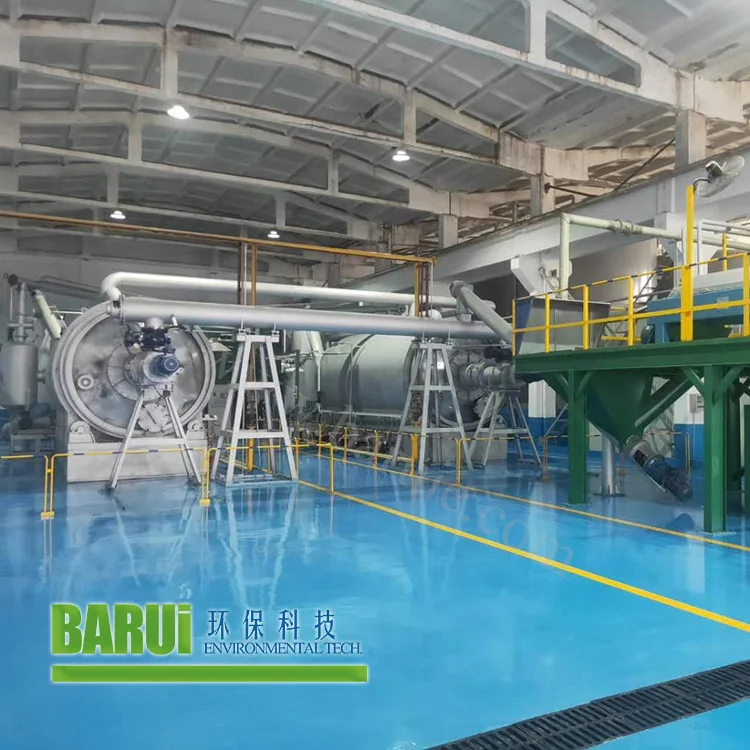 PLC oil sludge small scale recycling machine plastic pyrolysis to pyrolysis oil